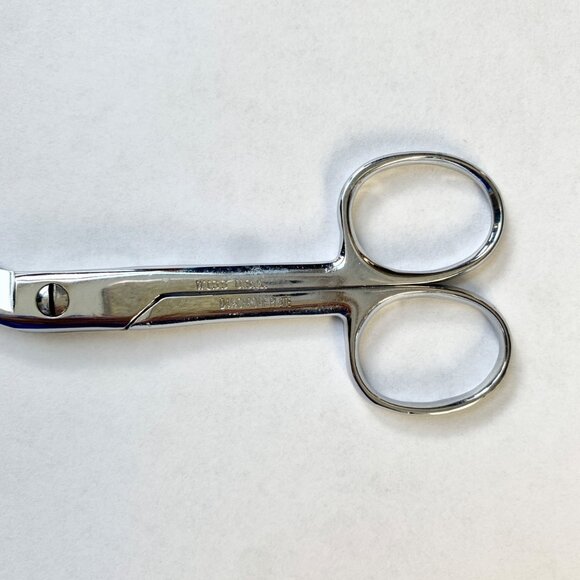 Wiss USA Vintage Bandage Scissors Chrome Plate Angled 5" - Picture 2 of 4